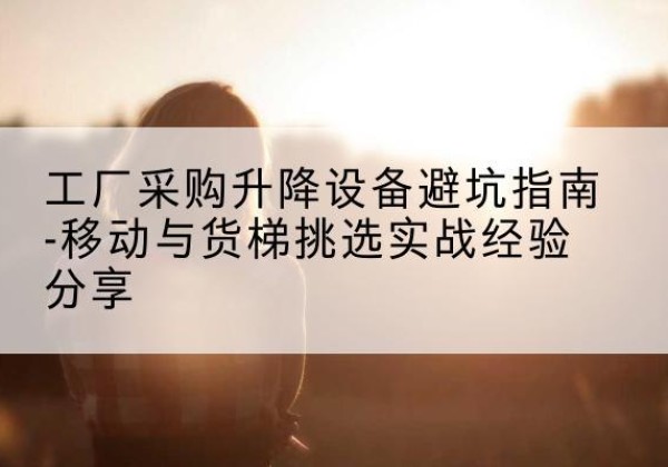 临夏移动式升降机怎么选-工厂采购升降设备避坑指南-移动与货梯挑选实战经验分享